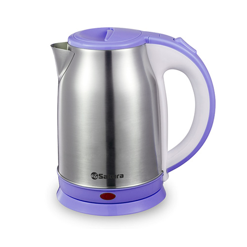 Чайник эл. SAKURA SA-2147P 1,8л, 1800Вт, нержавеющая сталь+пластик