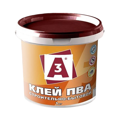 Клей ПВА строительно-бытовой 1кг A3 ведро (1/12)