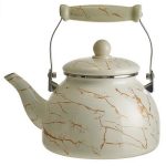 Чайник для плит EM-1345 3л эмалированный с керамической ручкой Marble (1/8)