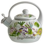Чайник для плит со свистком EM-1349 2,5л эмалированный Vegetables (1/12)