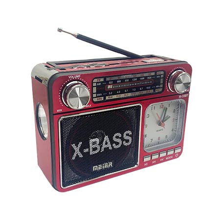 Приемник MEIER M-35BT AM/FM/SW USB SD AUX,фонарь. Питание:аккум+USBкабель+2хR20 (1/40)