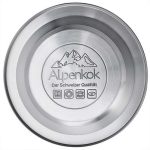 Чайник для плит со свистком ALPENKOK АК-533 3л нерж, индукционное дно, бежевый гранит (1/12)