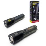 Фонарь ручной аккум LED RE-36-TG 1мощн+6LED,мигалка кр/син+шнур TYPE-C+zoom солнечн батар