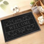 Коврик придверный 45*75 влаговпитывающий ворс т/п Welcome черный