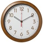 Часы настенные РУБИН КЛАССИКА круг d-29см, корпус светло-коричневый (1/10)