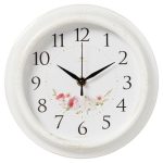 Часы настенные РУБИН КЛАССИКА круг d-21см корпус белый с золотом (1/10)