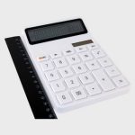 Калькулятор 2256 средний 12 разядный. большой экран белый