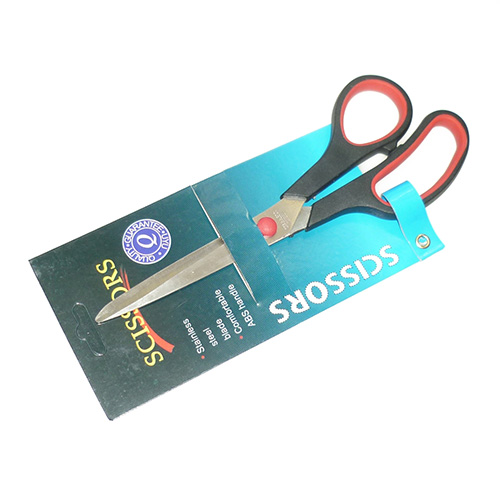 Ножницы канцелярские 11см, пластиковая ручка, 8-8,5" лезвие, SCISSORS (1/12)