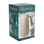 Термос-кувшин ALPENKOK AK-10109S 1л со стеклянной колбой, бежевый (1/12)