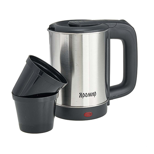 Чайник эл. ЯРОМИР ЯР-1065 0,8л 600Вт ДОРОЖНЫЙ нерж. (1/24)
