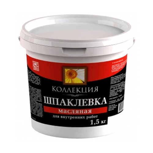 Шпаклевка масляная 1,5кг КОЛЛЕКЦИЯ (1/18)