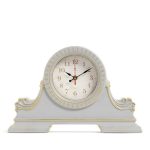 Часы настольные РУБИН КЛАССИКА 38*24,5см, корпус светло-серый с золотом (1/10)