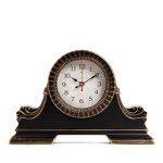 Часы настольные РУБИН КЛАССИКА 38*24,5см, корпус черный с медью (1/10)