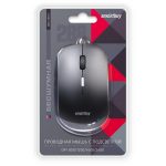Мышь проводная беззвучная с подсветкой Smartbuy 288 черная USB 106х60х31