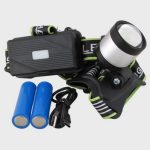 Фонарь налобный аккум LED RK-901-TG-1 ZOOM 1 режим 1 ярк. акк. 2х18650 + шнур TYPE-C
